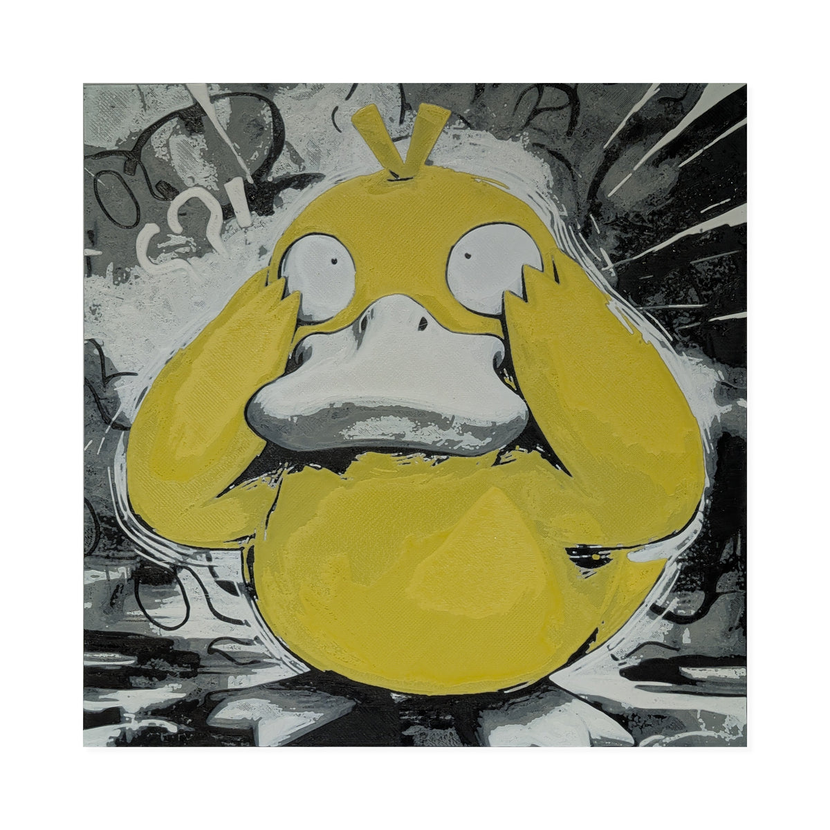 Psyduck – Pokémon 3D Printed Fan Art | 200mm Wall Art