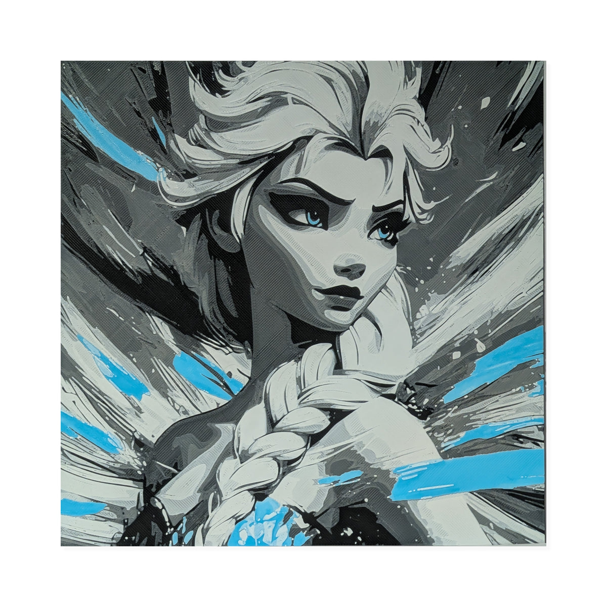 Elsa – Frozen 3D Printed Fan Art | 200mm Wall Art