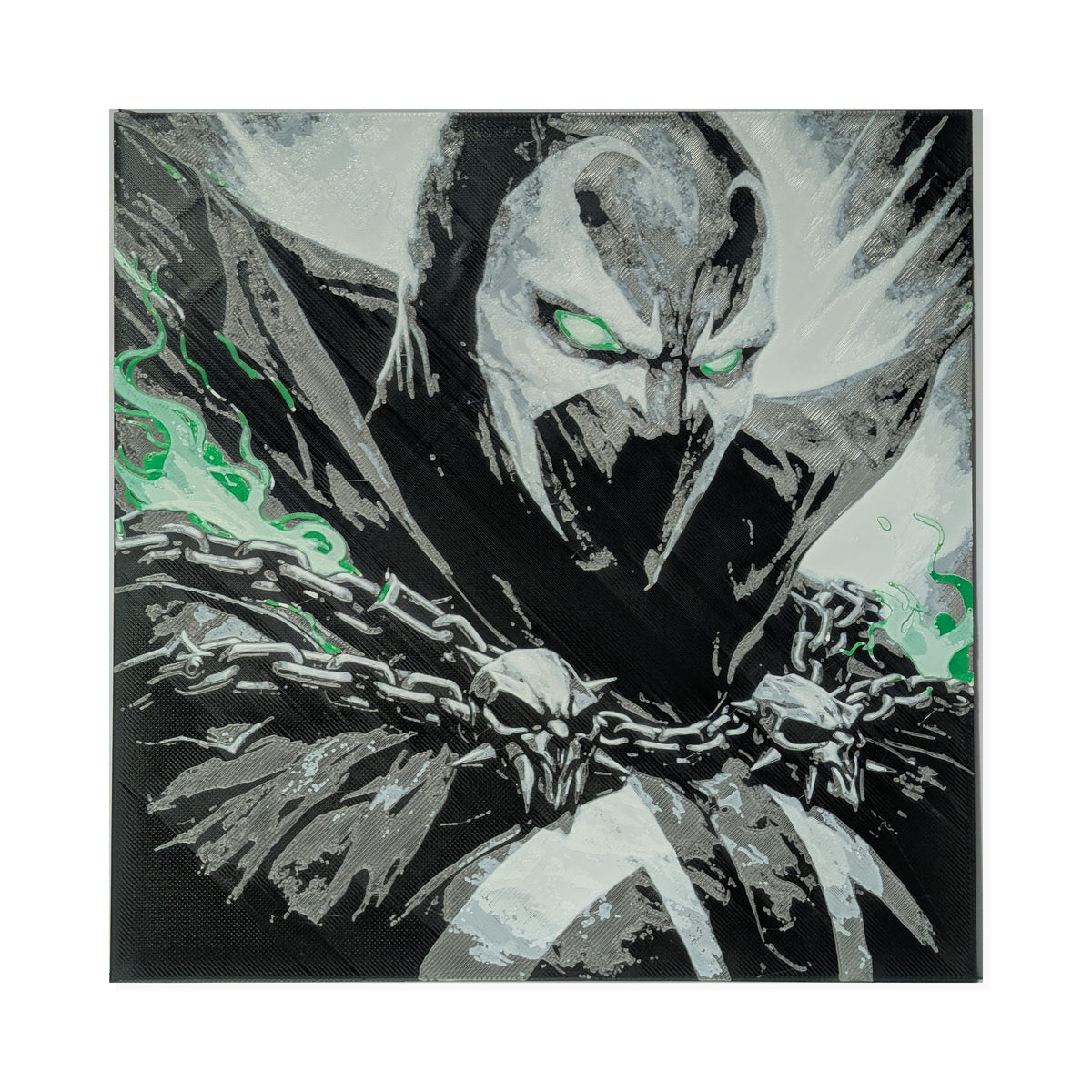 Spawn Inspired 3D Printed Fan Art | 200mm Wall Art