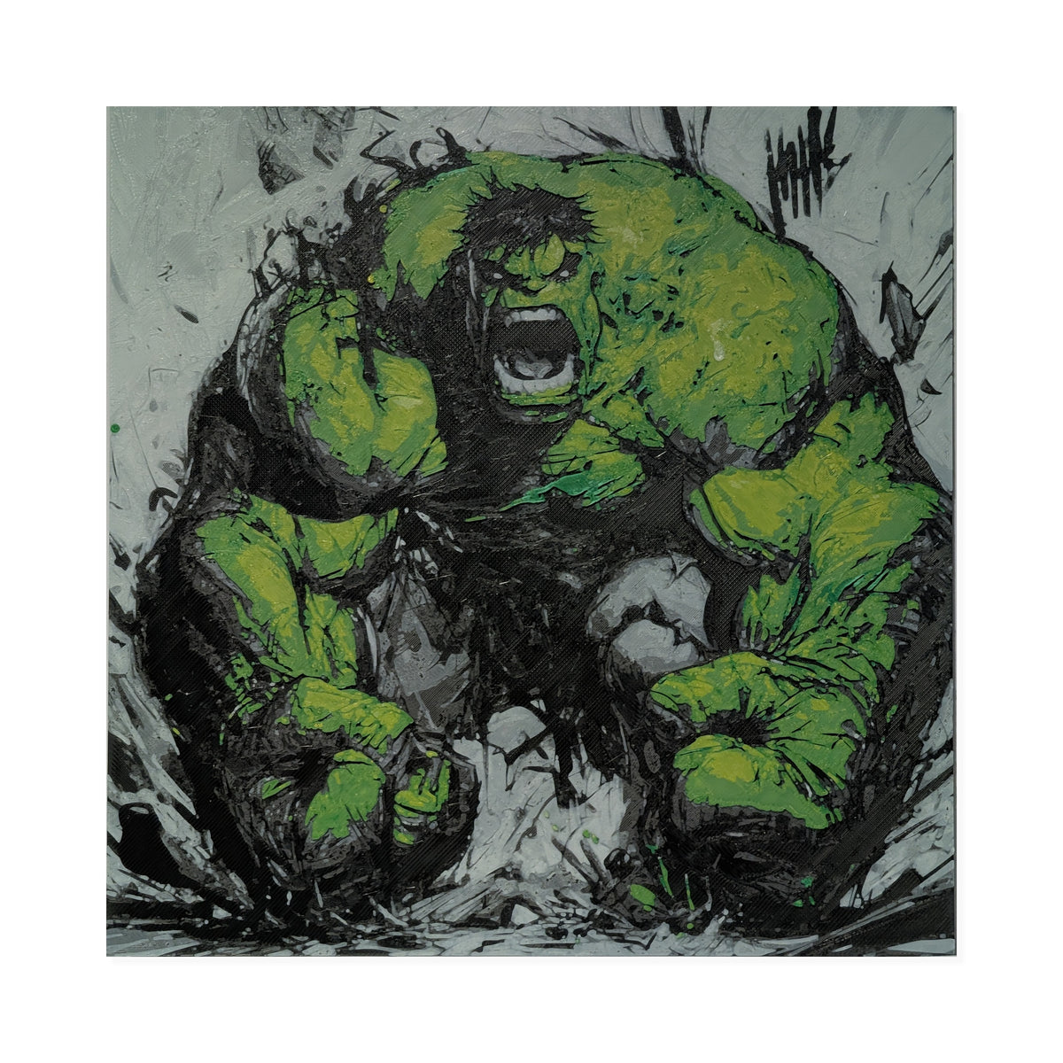 The Incredible Hulk – Marvel 3D Printed Fan Art | 200mm Wall Art