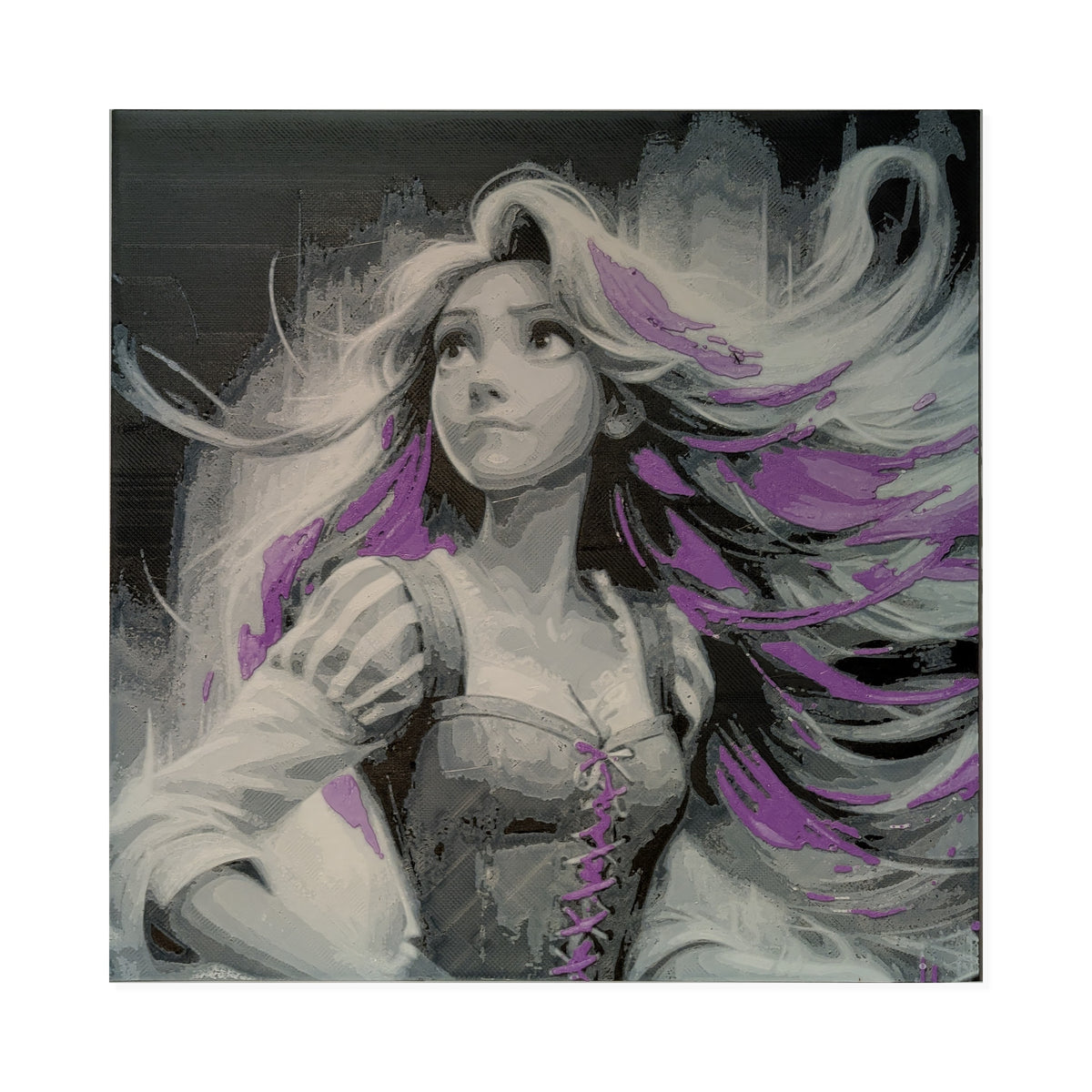 Rapunzel – Tangled 3D Printed Fan Art | 200mm Wall Art