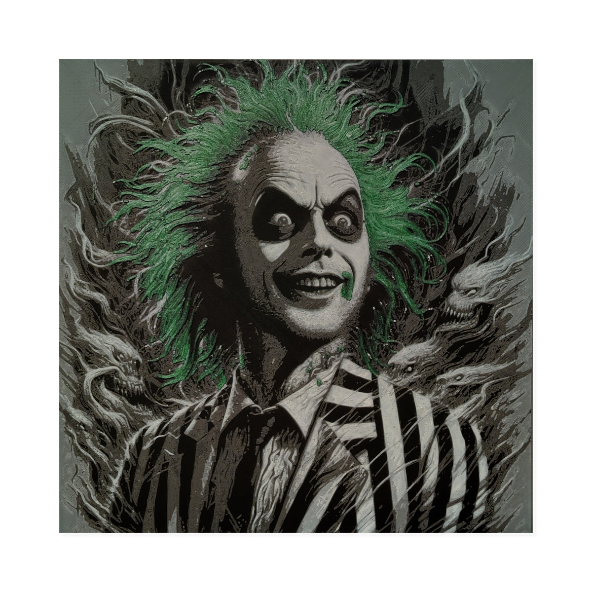 Beetlejuice – 3D Printed Fan Art | 200mm Wall Art