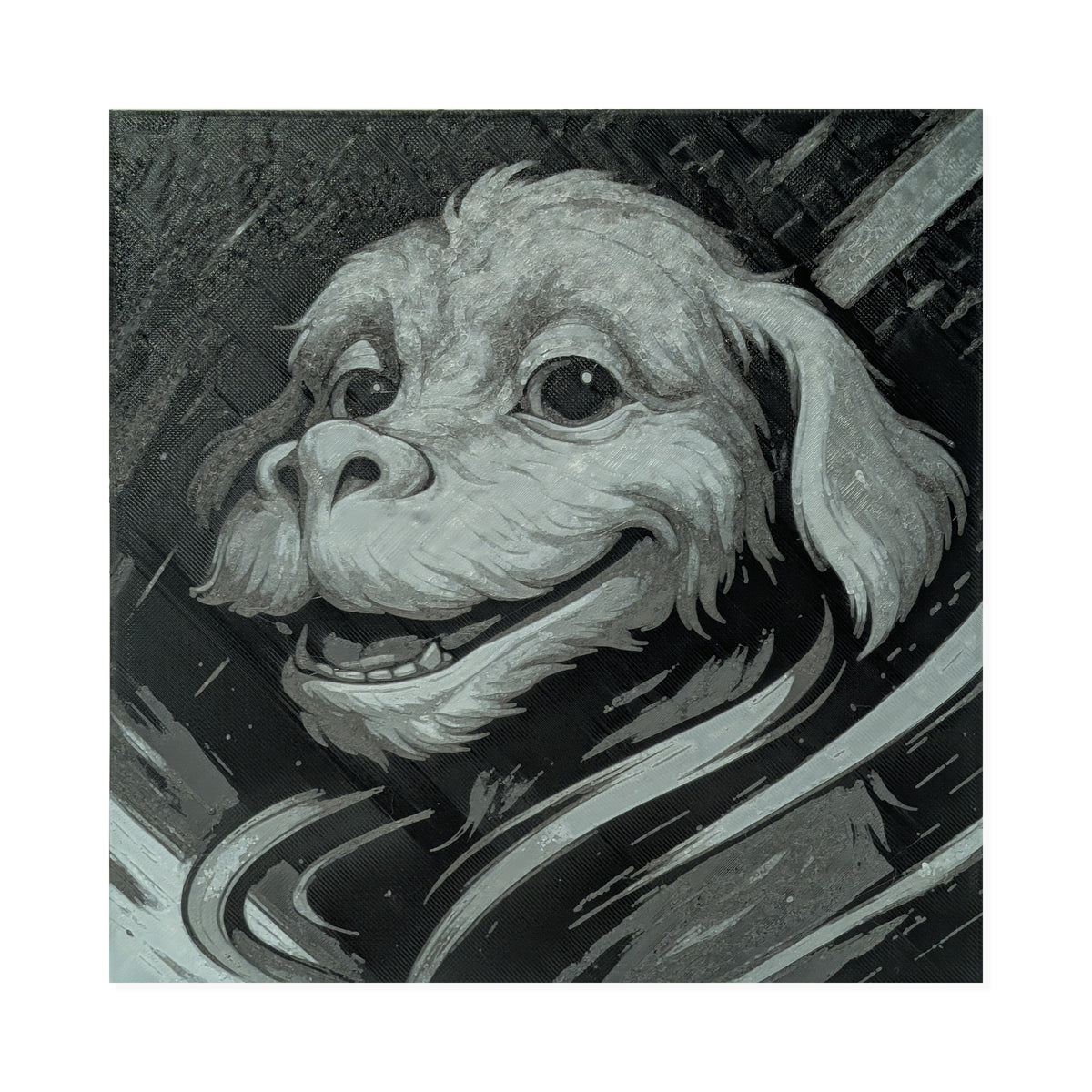 Falkor – The NeverEnding Story 3D Printed Fan Art | 200mm Wall Art