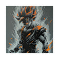 Goku – Dragon Ball 3D Printed Fan Art | 200mm Wall Art