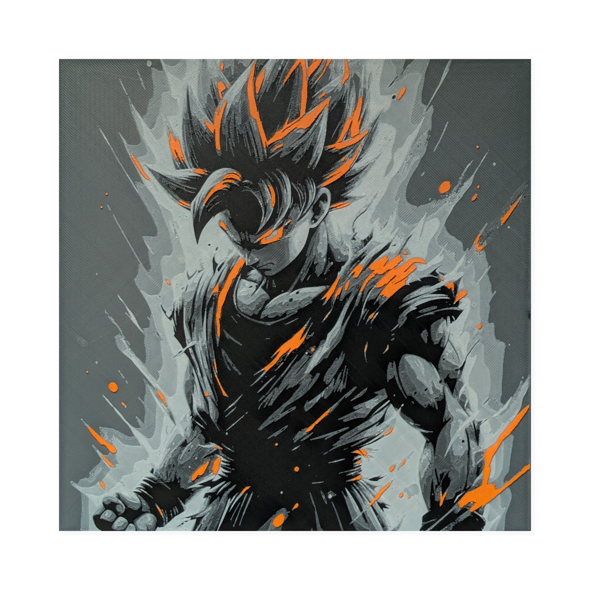 Goku – Dragon Ball 3D Printed Fan Art | 200mm Wall Art