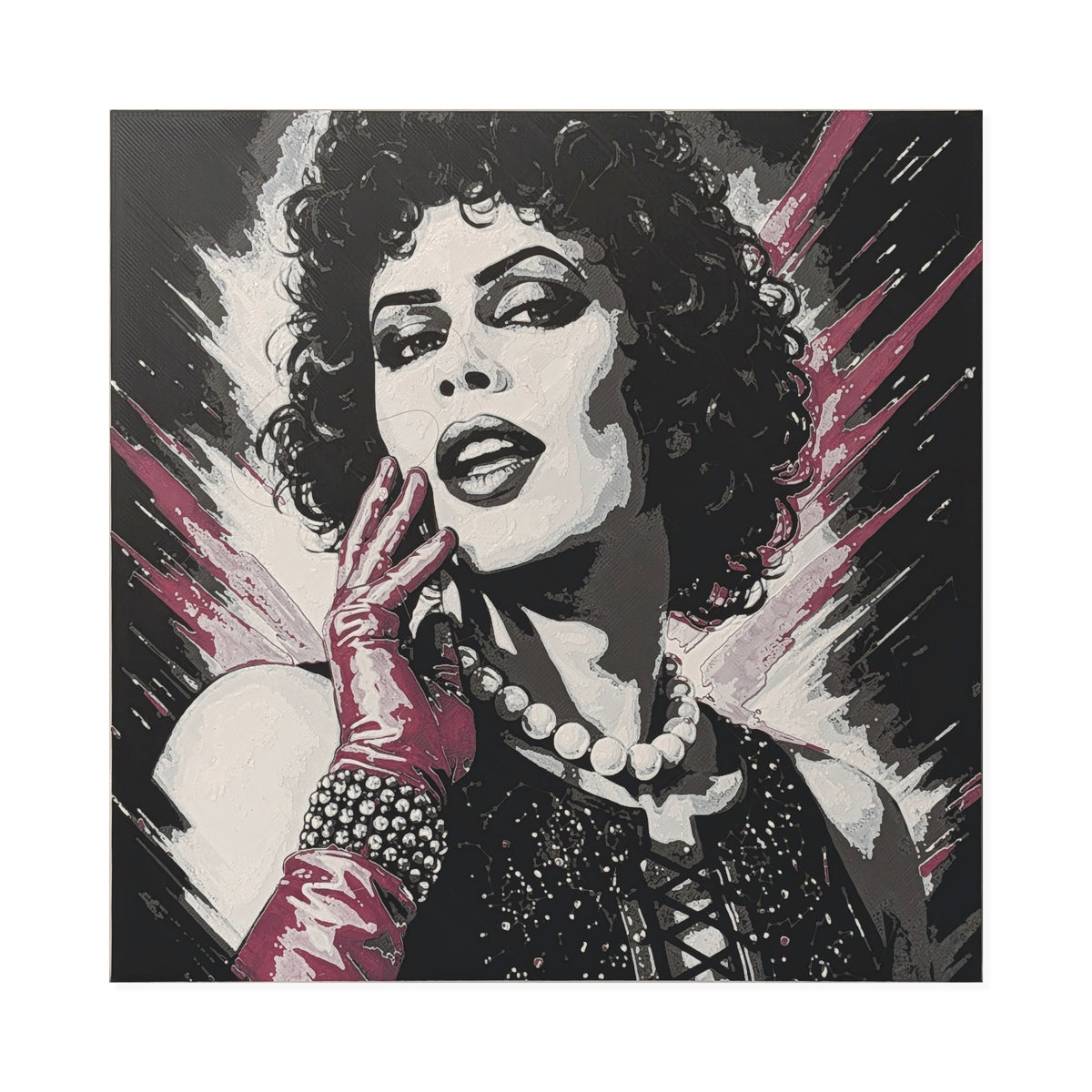 Dr. Frank-N-Furter – The Rocky Horror Picture Show 3D Printed Fan Art | 200mm Wall Art