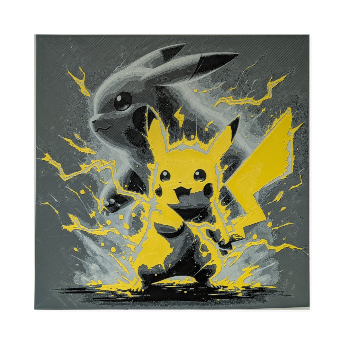 Pikachu – Pokémon 3D Printed Fan Art | 200mm Wall Art