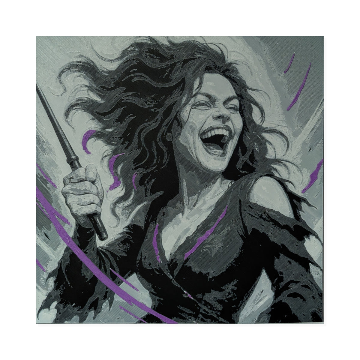 Bellatrix Lestrange – Harry Potter 3D Printed Fan Art | 200mm Wall Art