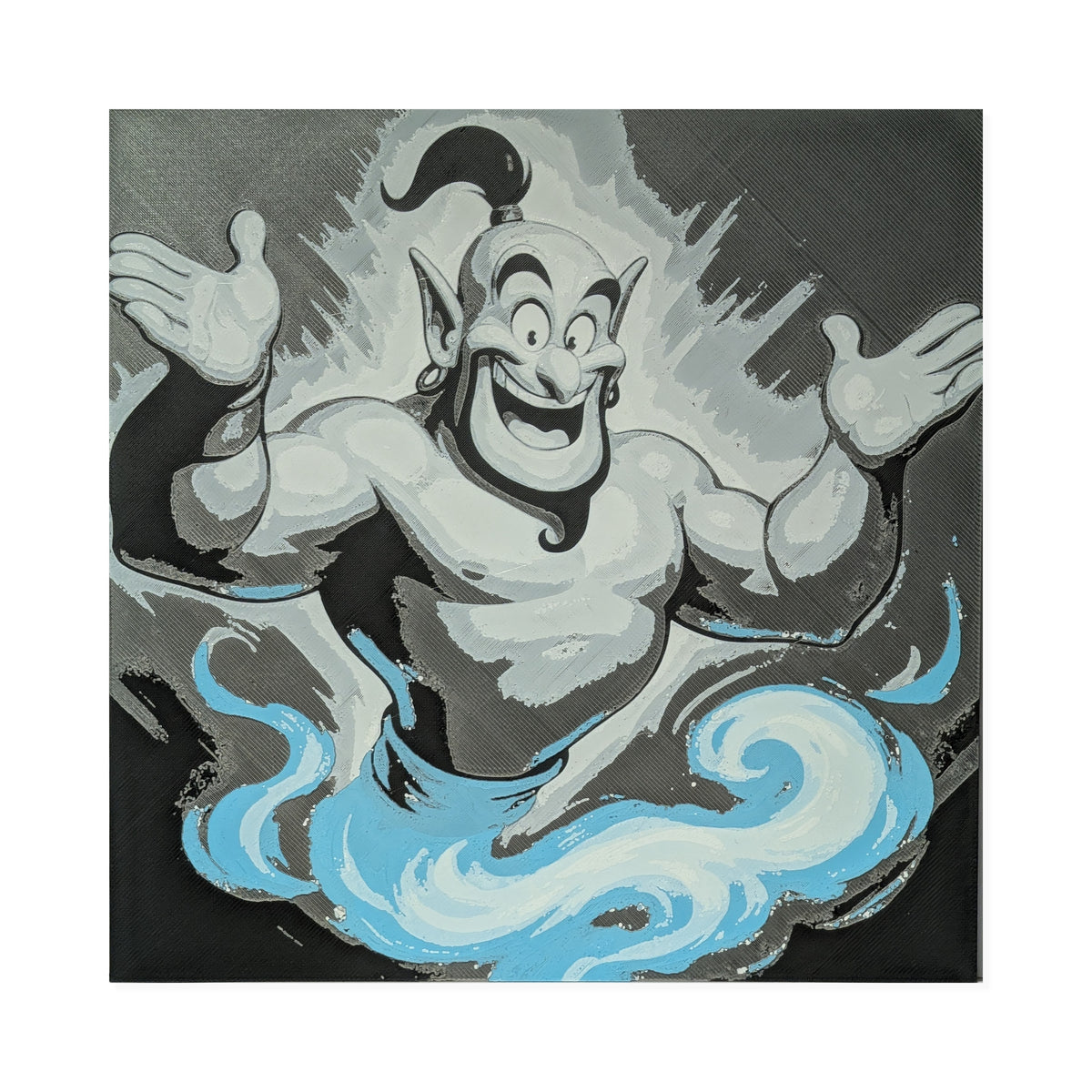 Genie from Aladdin – 3D Printed Fan Art | 200mm Wall Art
