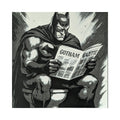 Batman Pooper – Funny Batman 3D Printed Fan Art | 200mm Wall Art
