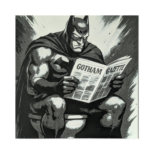 Batman Pooper – Funny Batman 3D Printed Fan Art | 200mm Wall Art